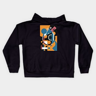 Abstract Geometric Colourful Artwork Design Kids Hoodie